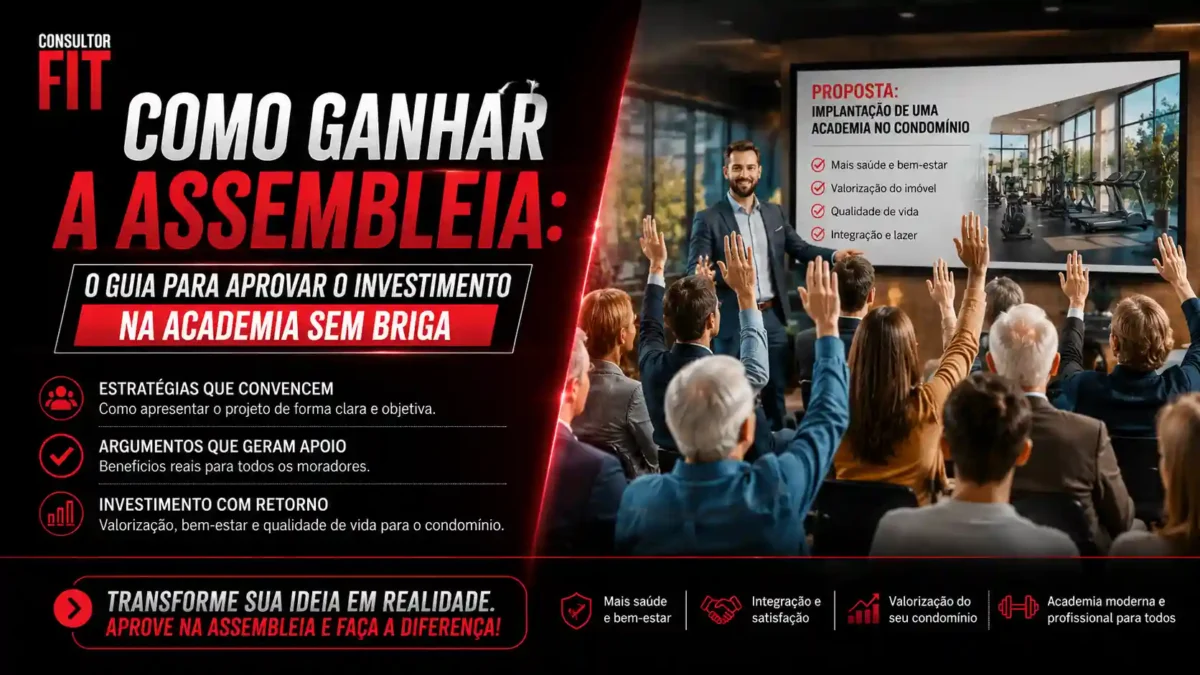 Imagem de uma assembleia para representar a votasção da escolha dos equipamentos de ginásticas